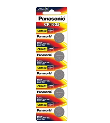 Panasonic CR1632 Lithium Coin Battery(Pack of 5)