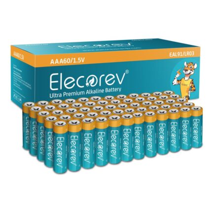 Elecorev Alkaline AAA Battery EAL91 (Pack of 60)