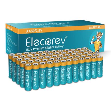 Elecorev Alkaline AA Battery EAL92 (Pack of 60)